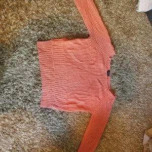 Peach cropped sweater